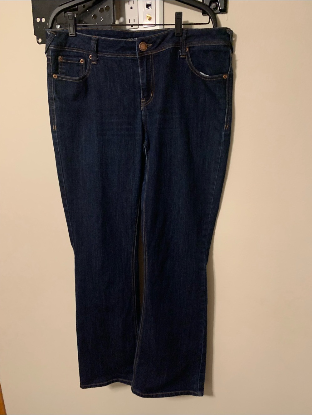 Woman’s Maurices Dark Wash Boot Cut Jeans - Deep Blue. Size 12 Regular